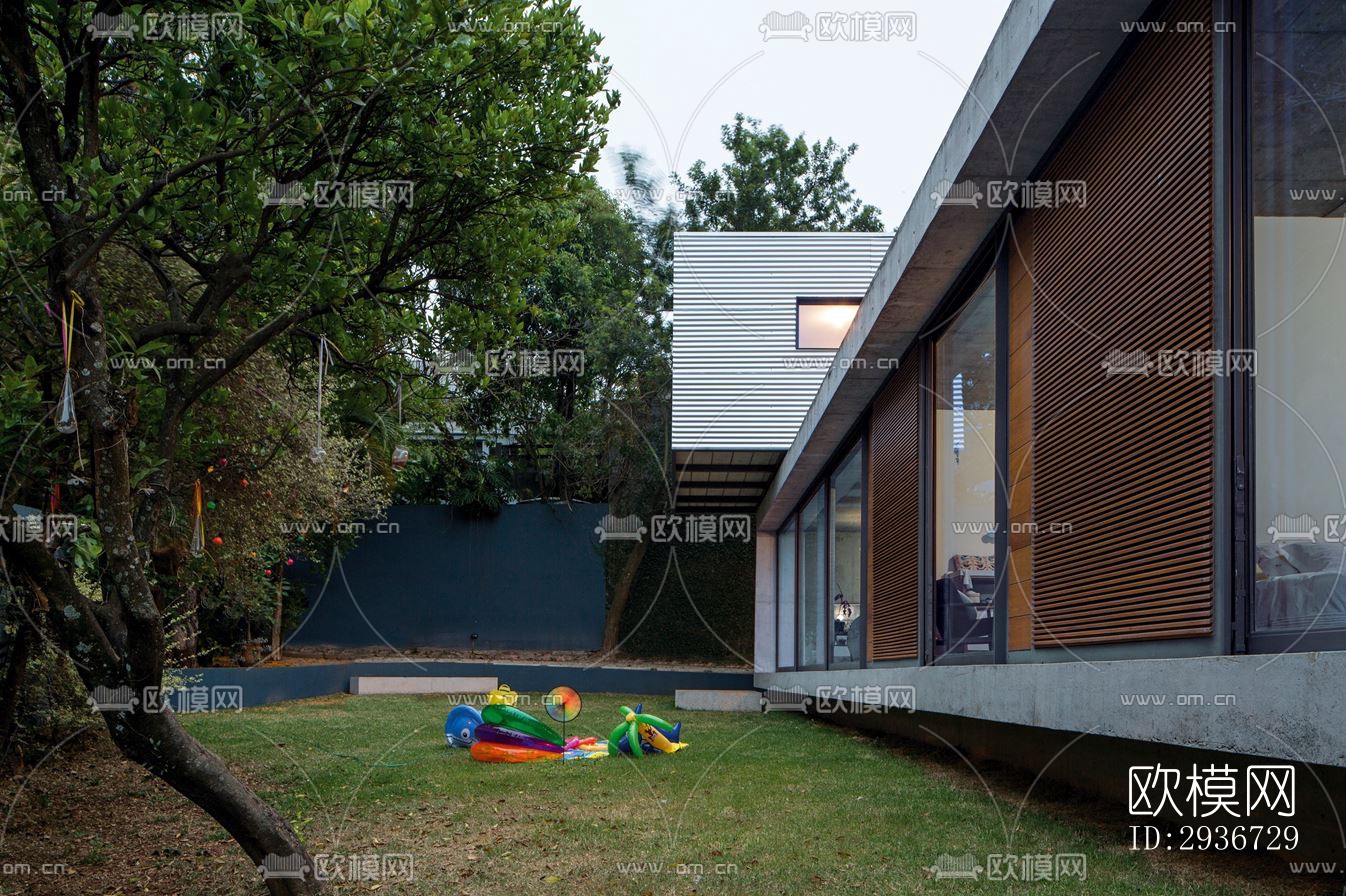 现代居住建筑效果图下载（渲染图11）