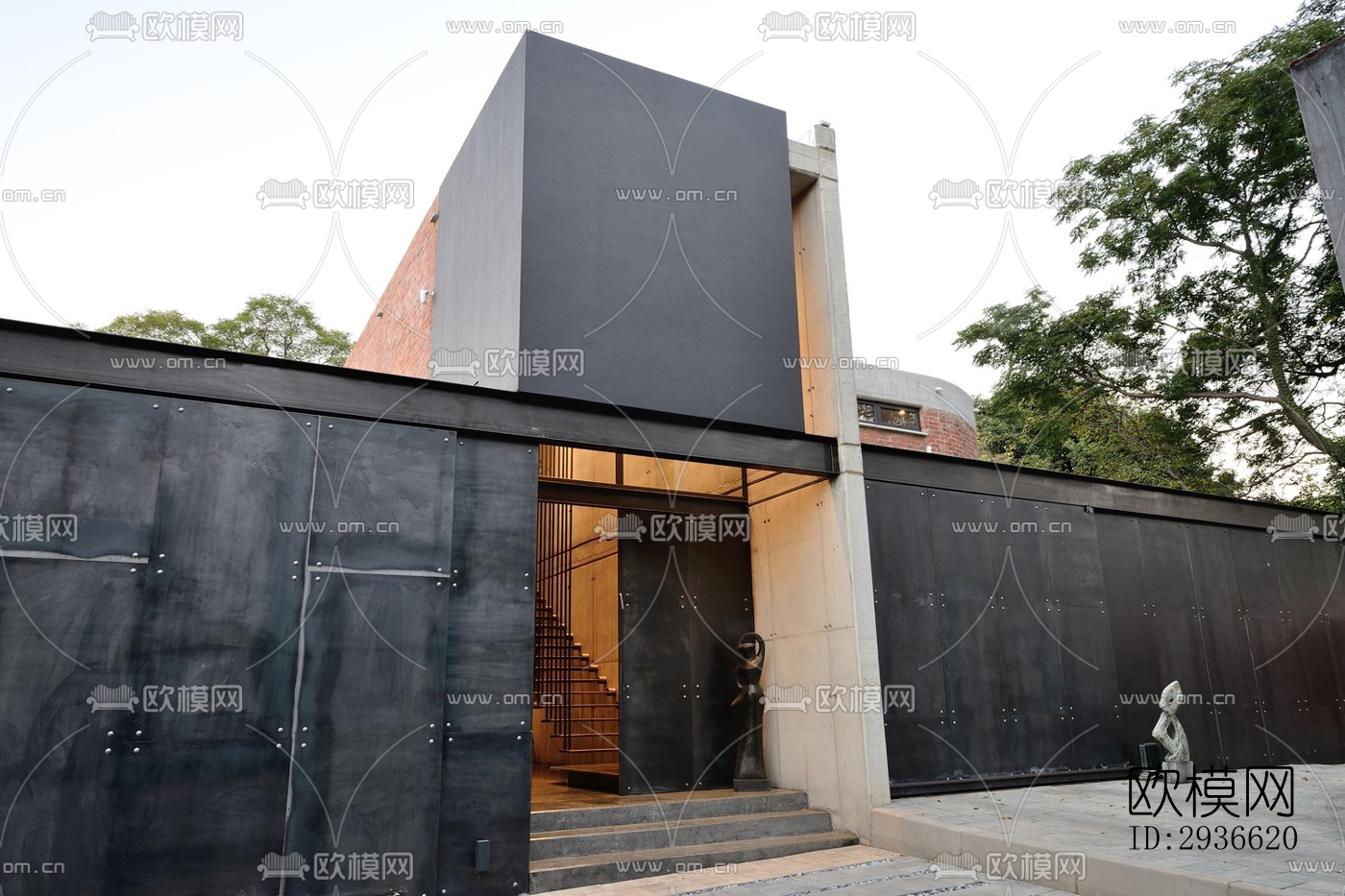 工业风居住建筑效果图下载（渲染图17）