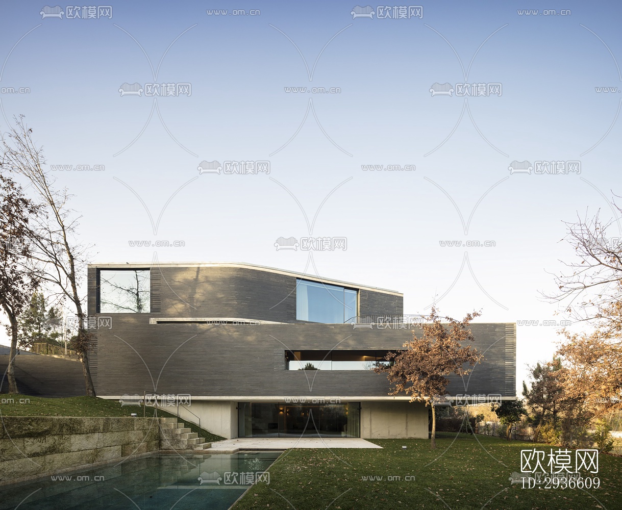 工业风居住建筑效果图下载（渲染图15）