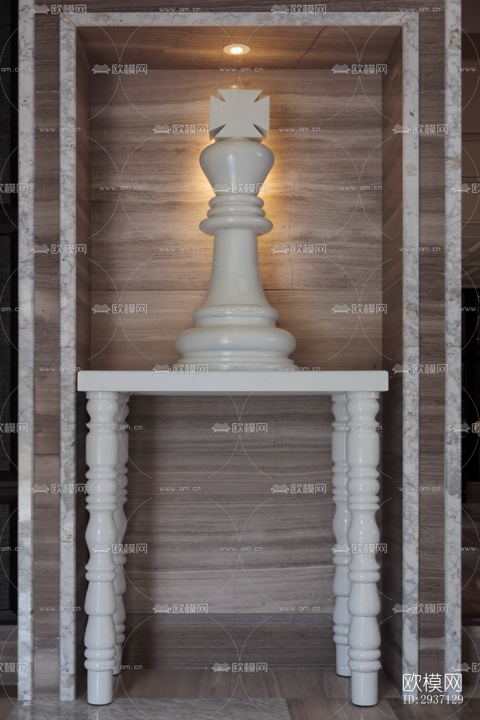 欧式西餐厅效果图下载（渲染图5）