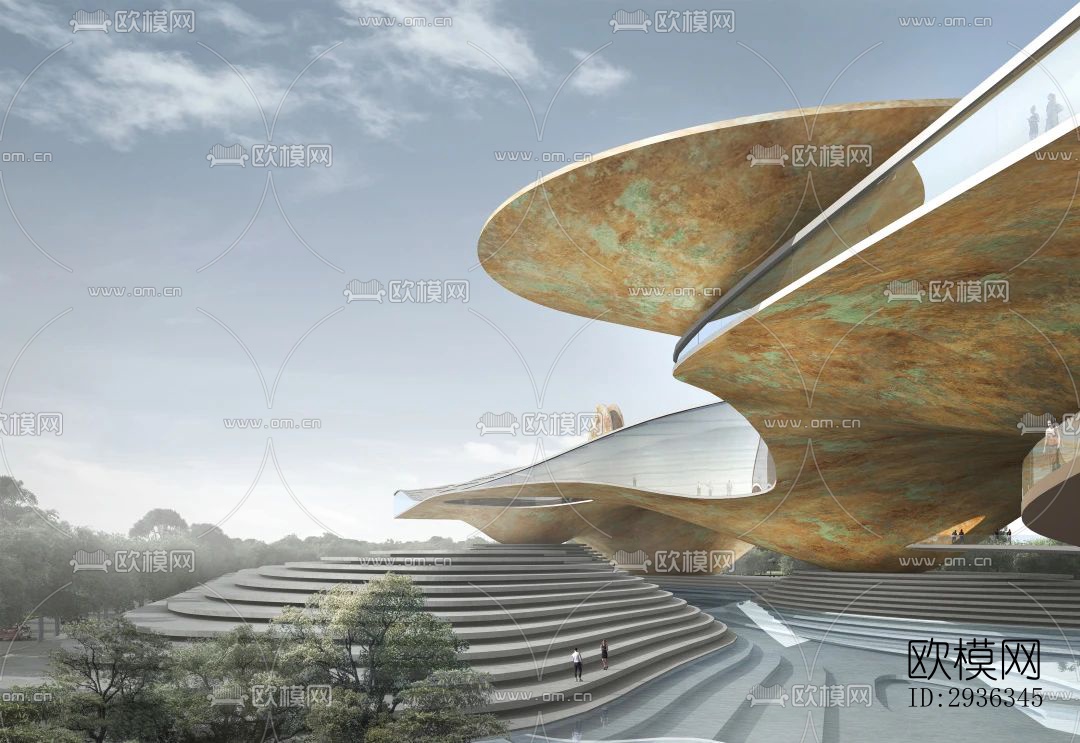 现代美术博物馆效果图下载（渲染图2）