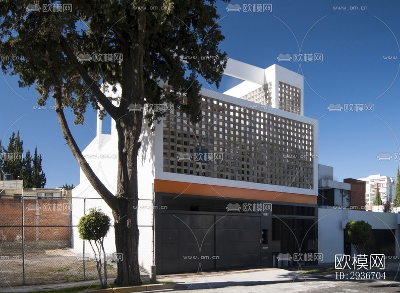 现代居住建筑效果图下载(渲染图11)