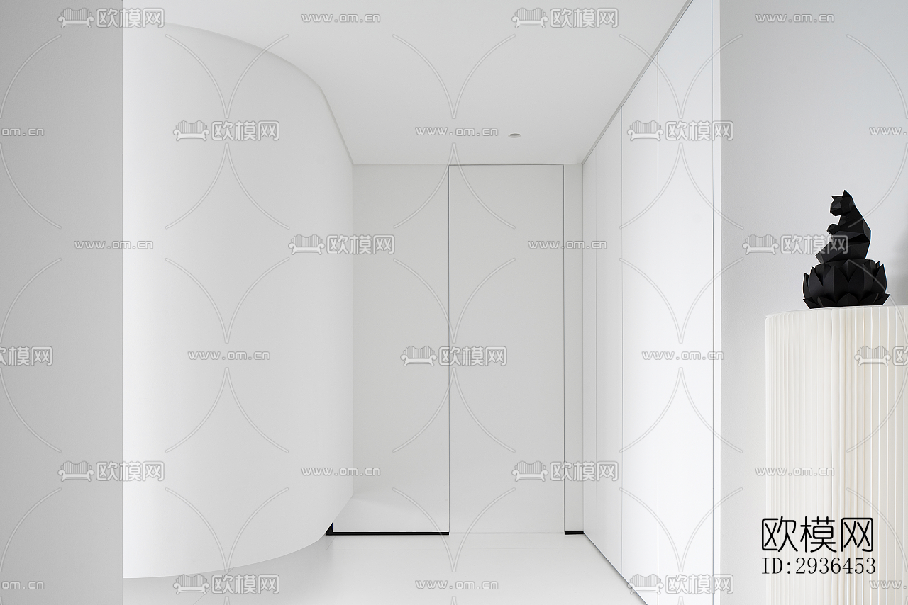 现代办公区效果图下载（渲染图7）