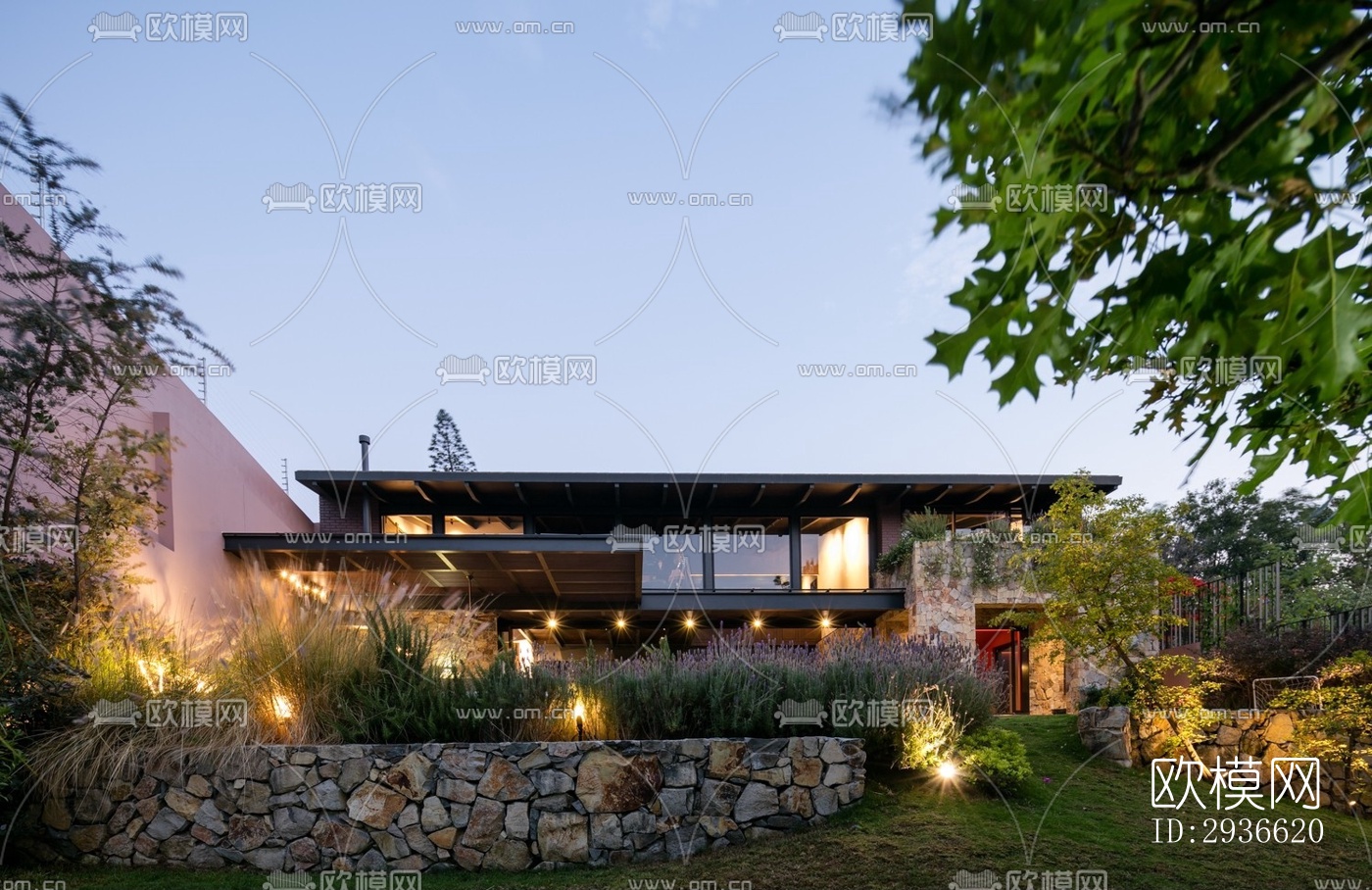 工业风居住建筑效果图下载（渲染图14）