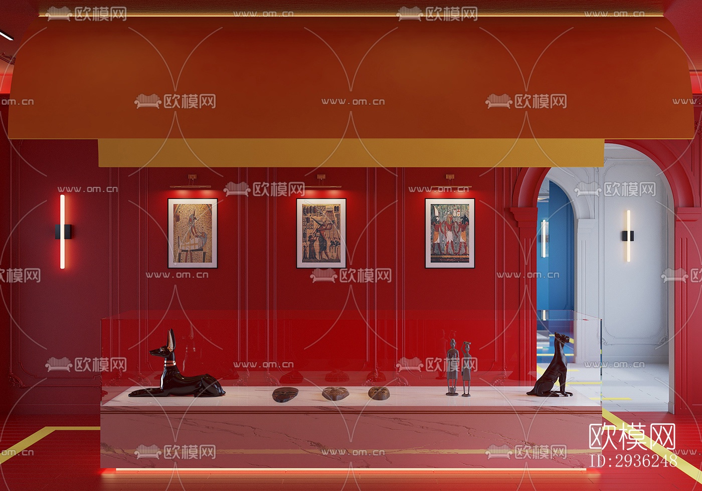 后现代美术博物馆效果图下载（渲染图14）