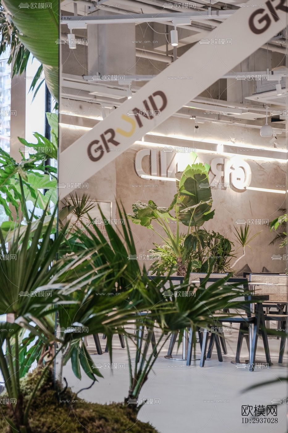 工业风咖啡奶茶效果图下载（渲染图1）