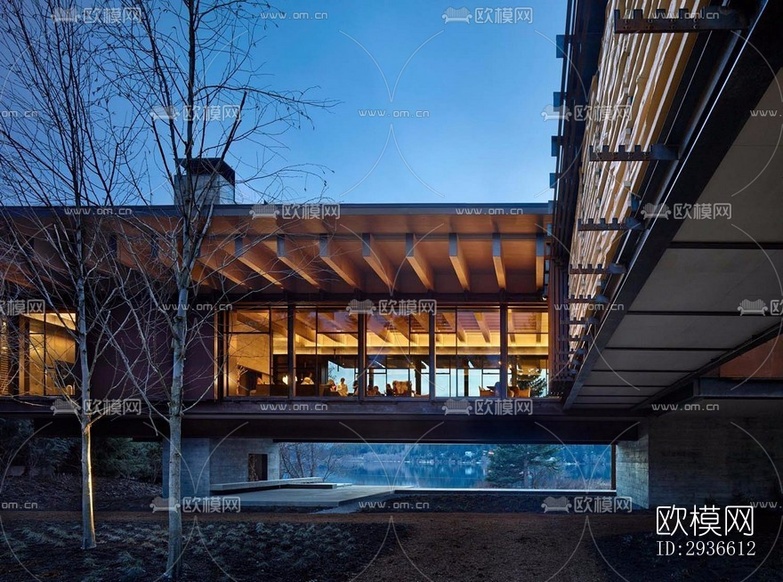 工业风居住建筑效果图下载(渲染图1)