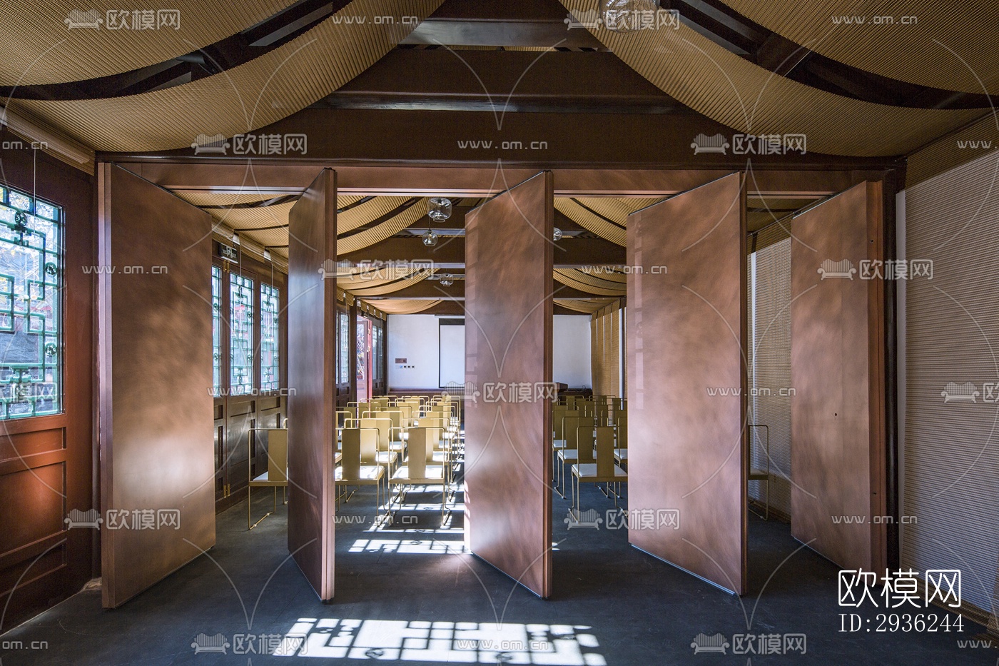 中式美术博物馆效果图下载（渲染图8）