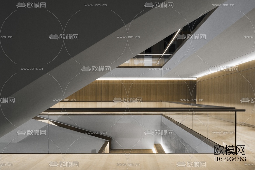 現(xiàn)代美術(shù)博物館效果圖下載(渲染圖10)