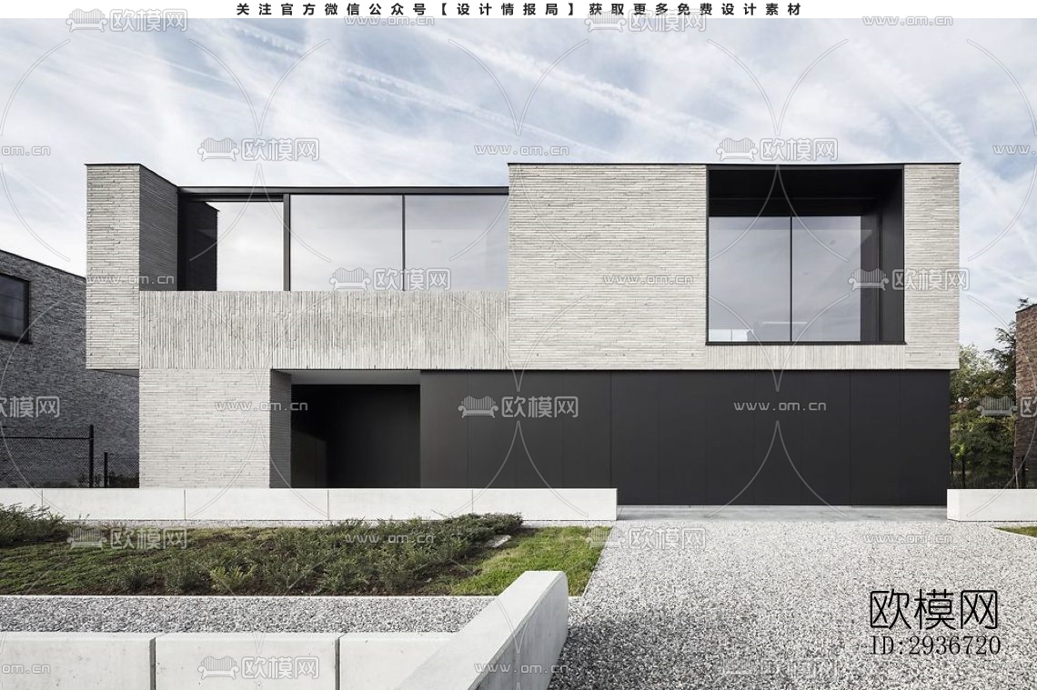 现代居住建筑效果图下载（渲染图11）