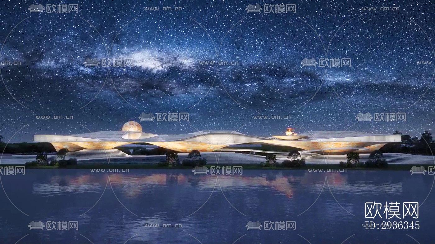 现代美术博物馆效果图下载（渲染图1）