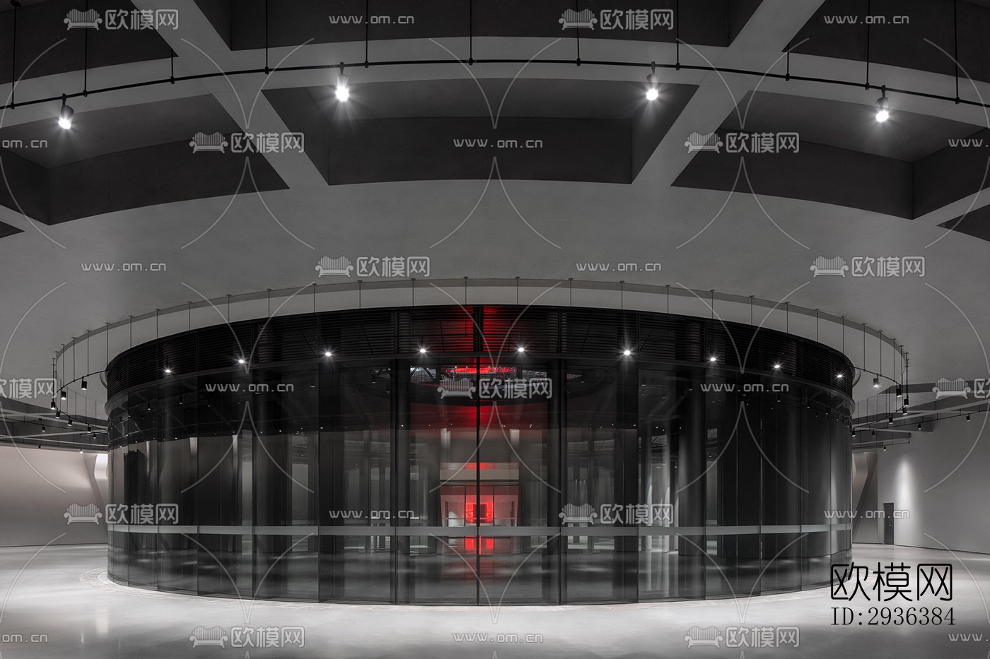 高级灰美术博物馆效果图下载（渲染图20）