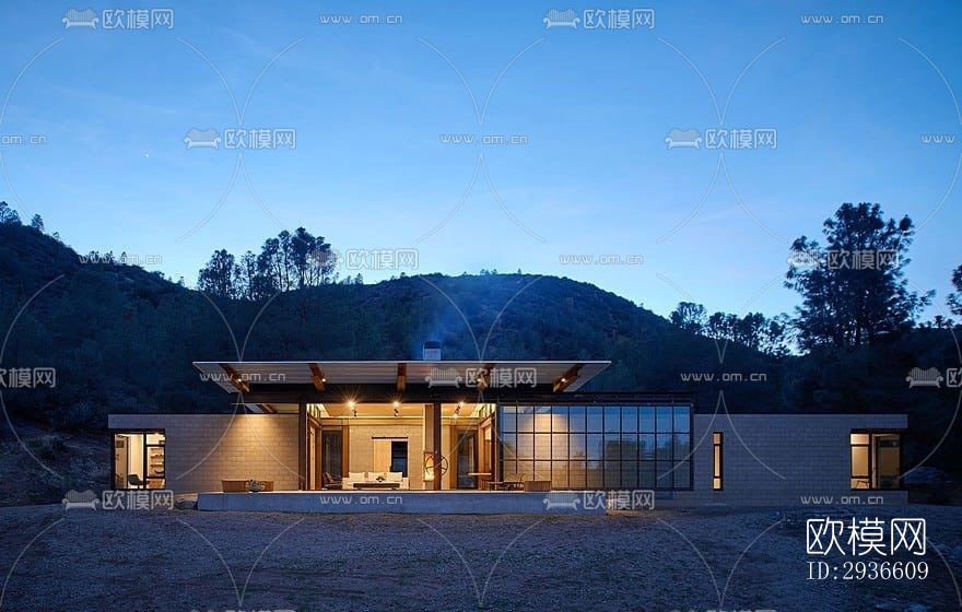 工业风居住建筑效果图下载（渲染图19）
