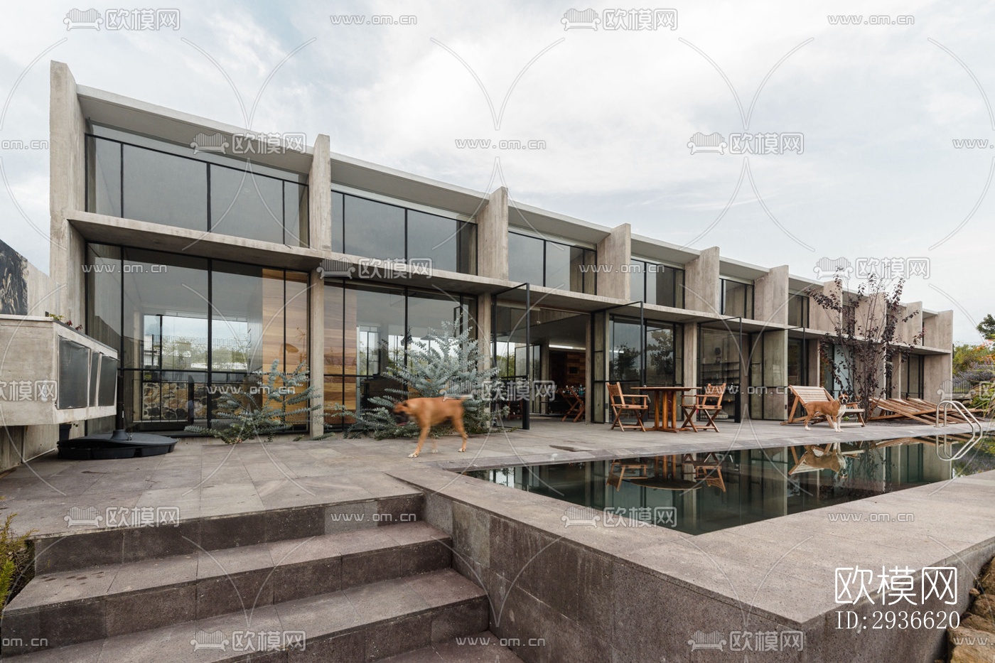 工业风居住建筑效果图下载（渲染图8）