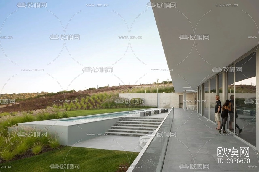 現(xiàn)代居住建筑效果圖下載(渲染圖16)