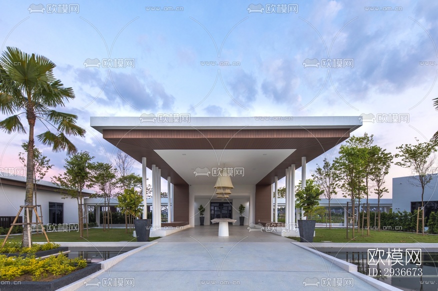 現(xiàn)代居住建筑效果圖下載(渲染圖10)