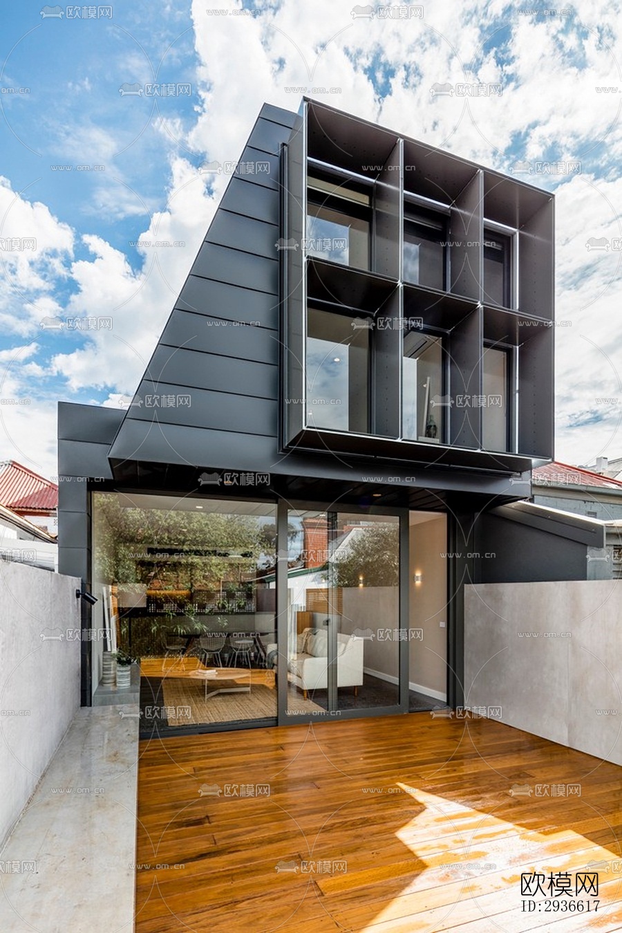 工业风居住建筑效果图下载（渲染图18）