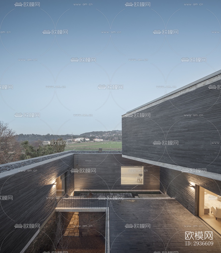 工业风居住建筑效果图下载（渲染图8）