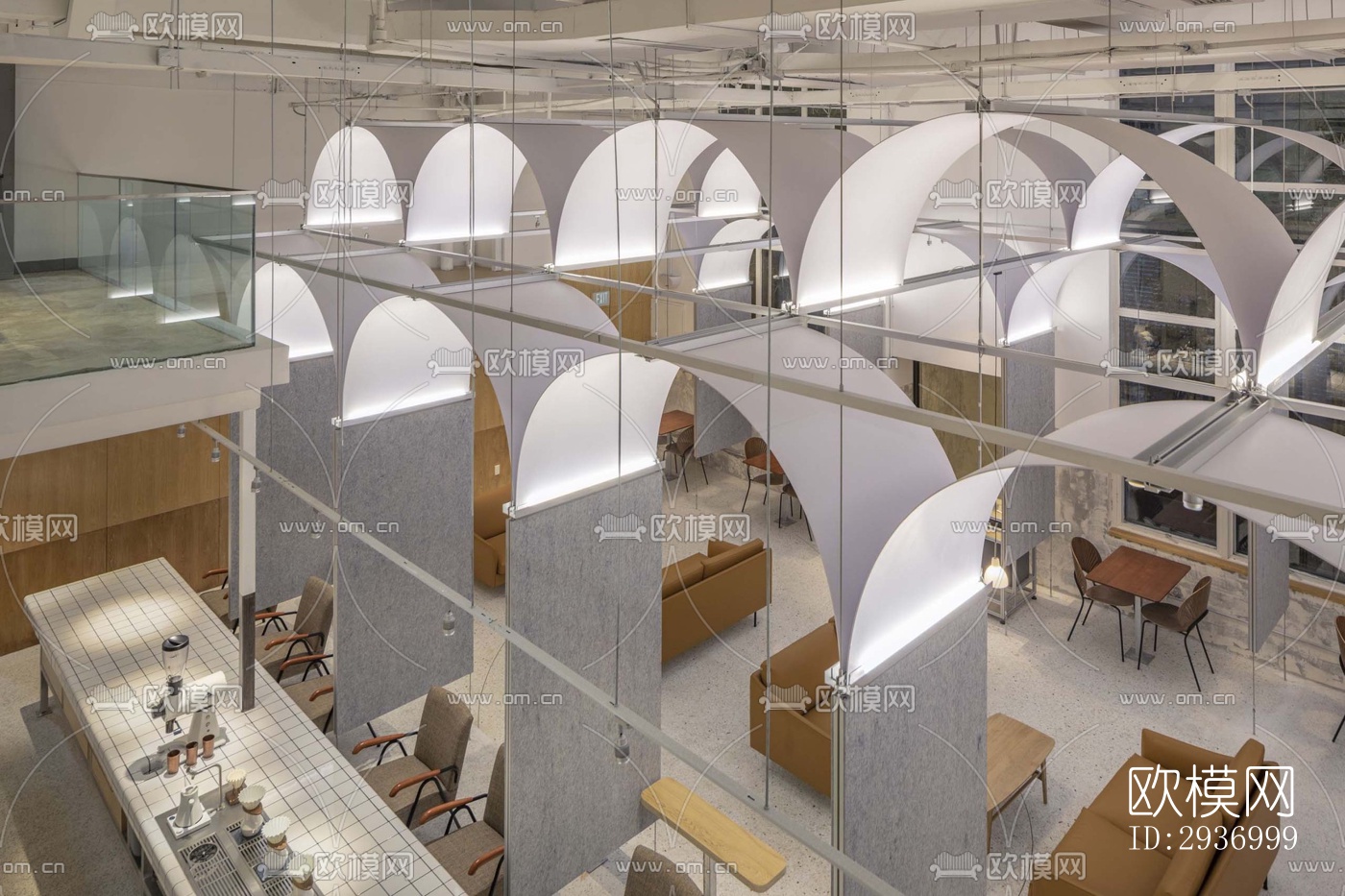 工业风咖啡奶茶效果图下载（渲染图10）