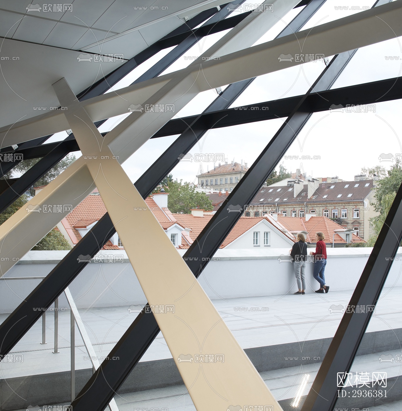 高级灰美术博物馆效果图下载（渲染图8）