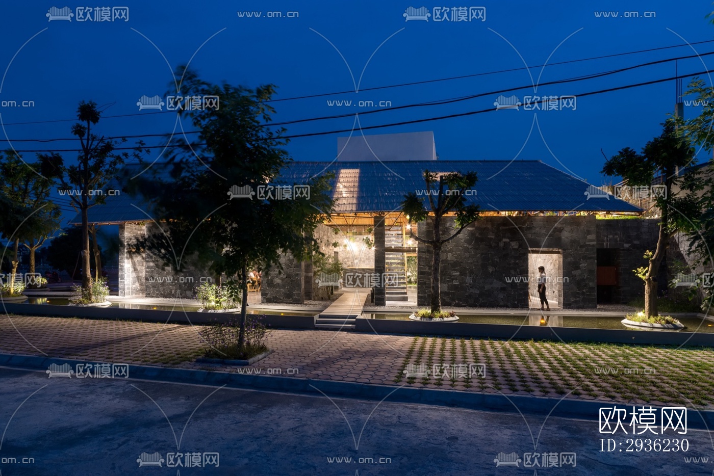 东南亚美术博物馆效果图下载（渲染图3）