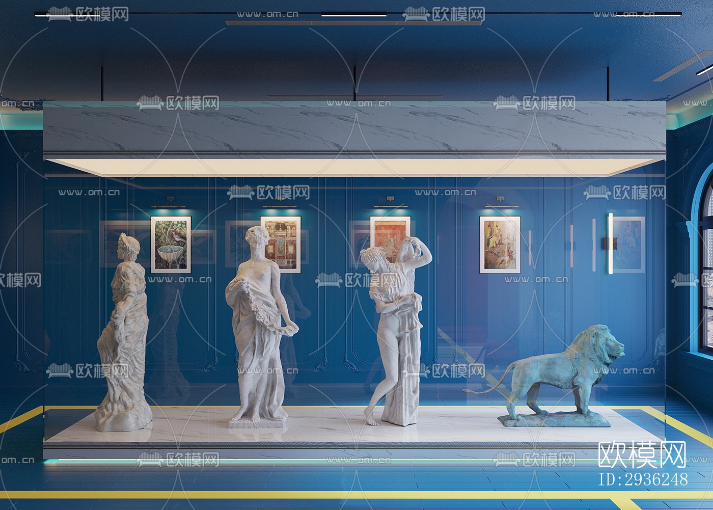 后现代美术博物馆效果图下载（渲染图3）