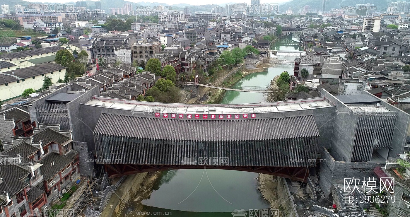 新中式美术博物馆效果图下载（渲染图6）