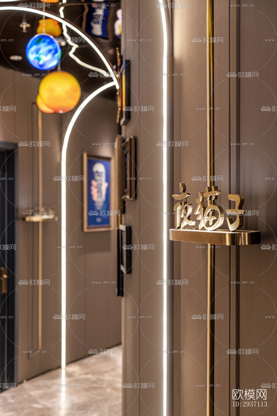 后现代西餐厅效果图下载（渲染图4）