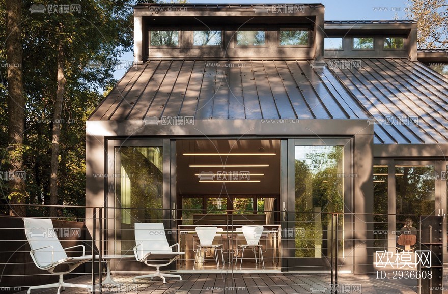 工业风居住建筑效果图下载（渲染图9）