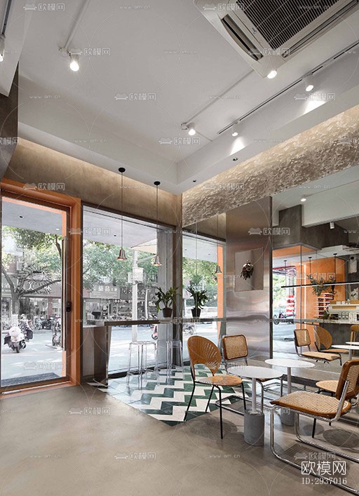 工业风咖啡奶茶效果图下载（渲染图19）