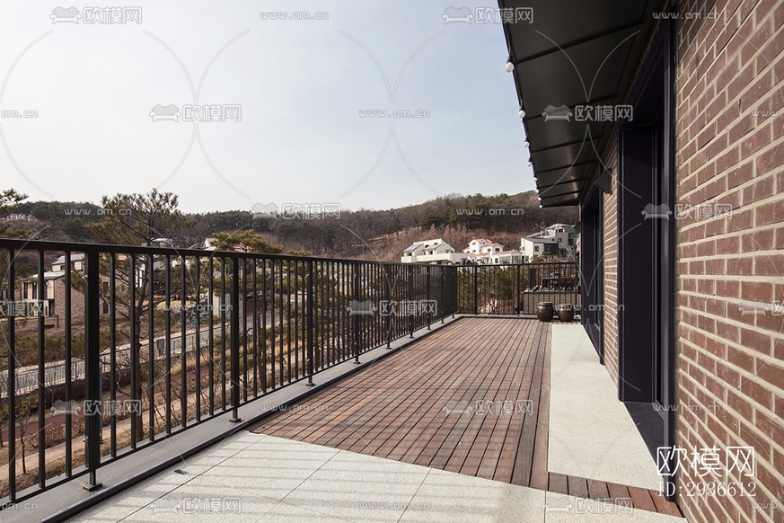 工业风居住建筑效果图下载(渲染图10)