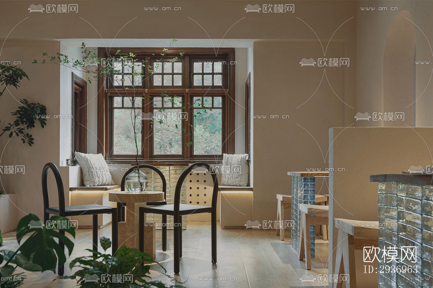 侘寂咖啡奶茶效果图下载（渲染图6）