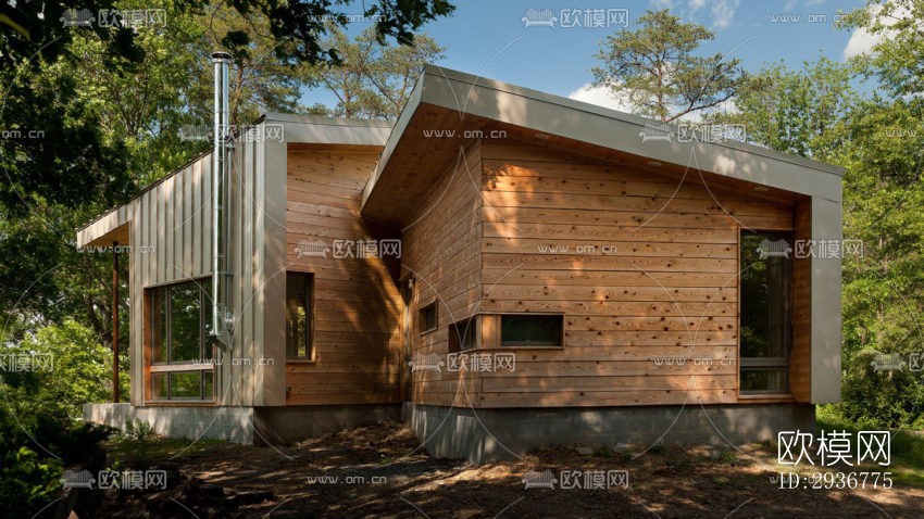 现代居住建筑效果图下载（渲染图5）