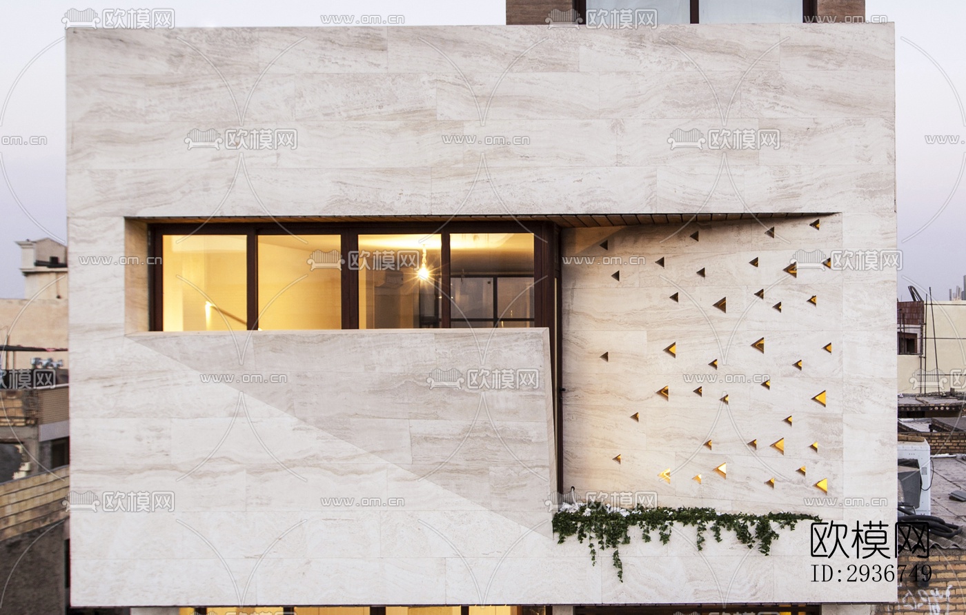 现代居住建筑效果图下载（渲染图16）