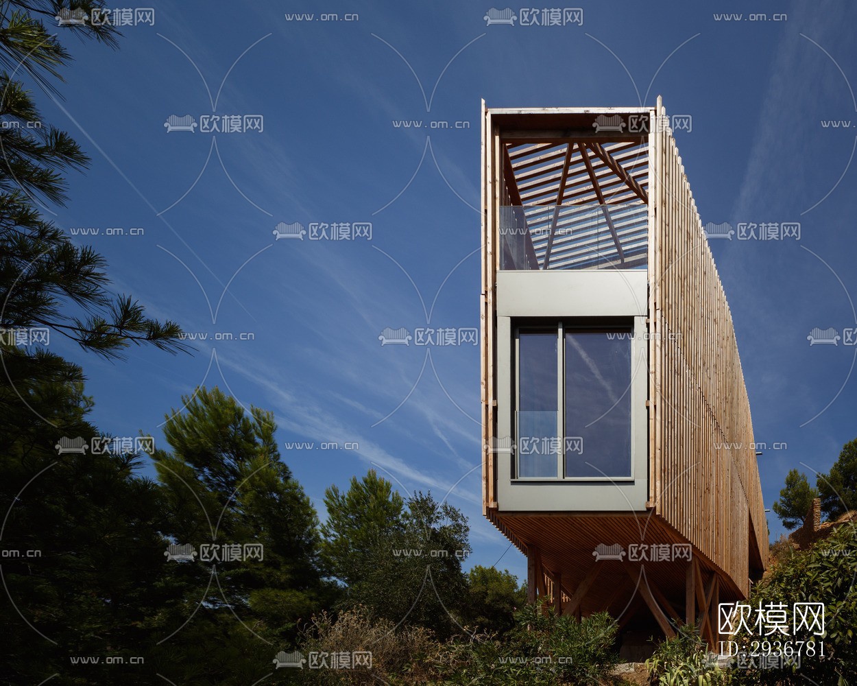 现代居住建筑效果图下载（渲染图2）