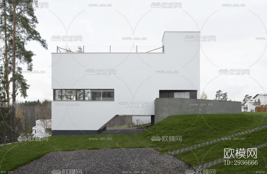 現(xiàn)代居住建筑效果圖下載(渲染圖20)