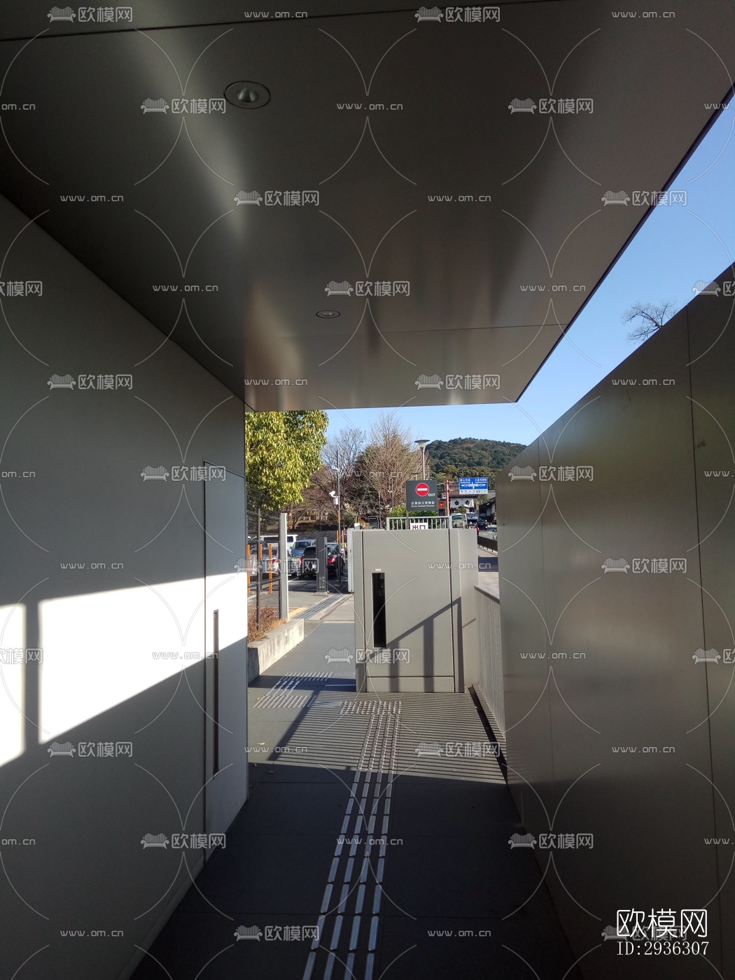 日式美术博物馆效果图下载（渲染图1）