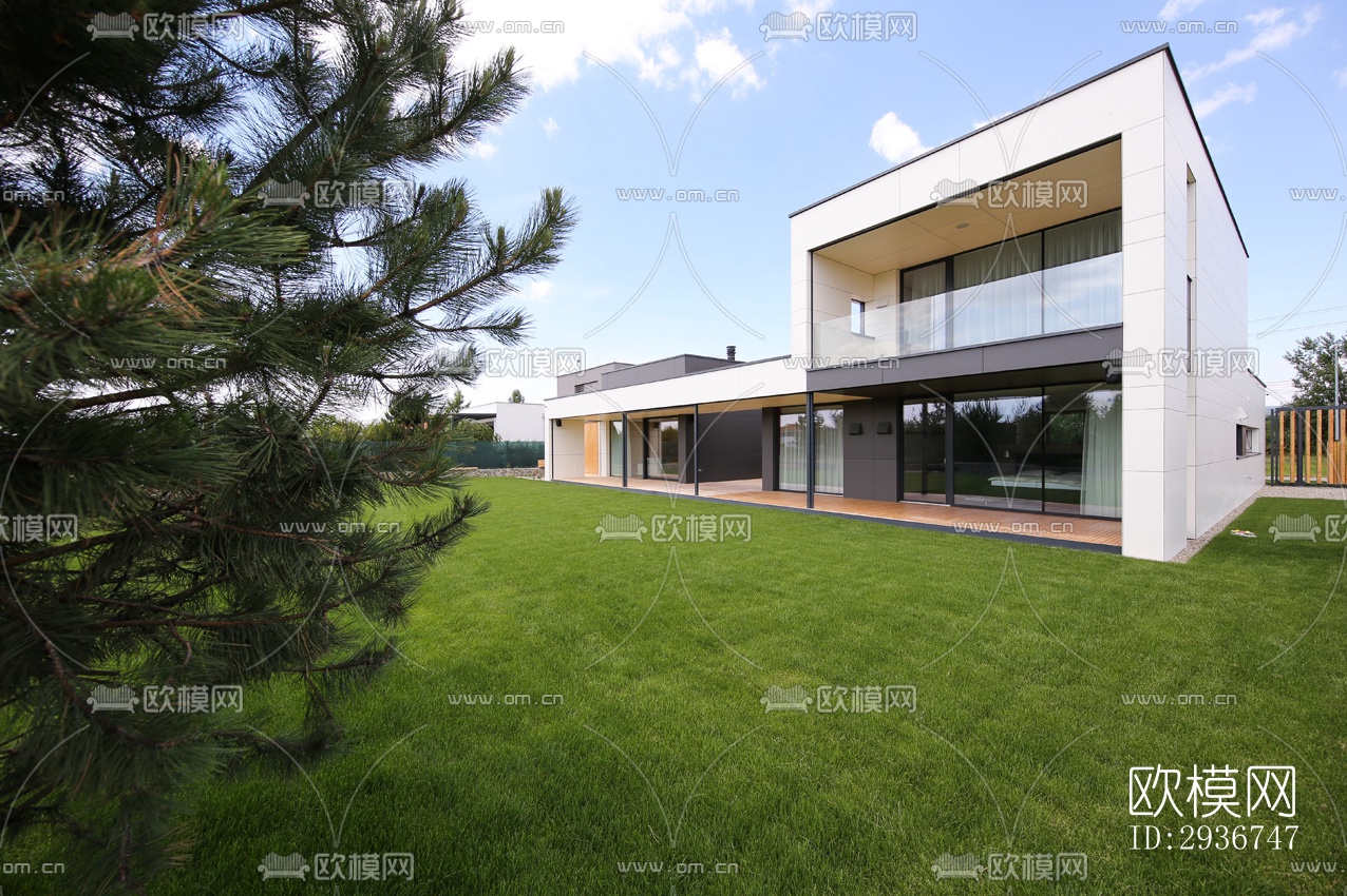 现代居住建筑效果图下载（渲染图7）