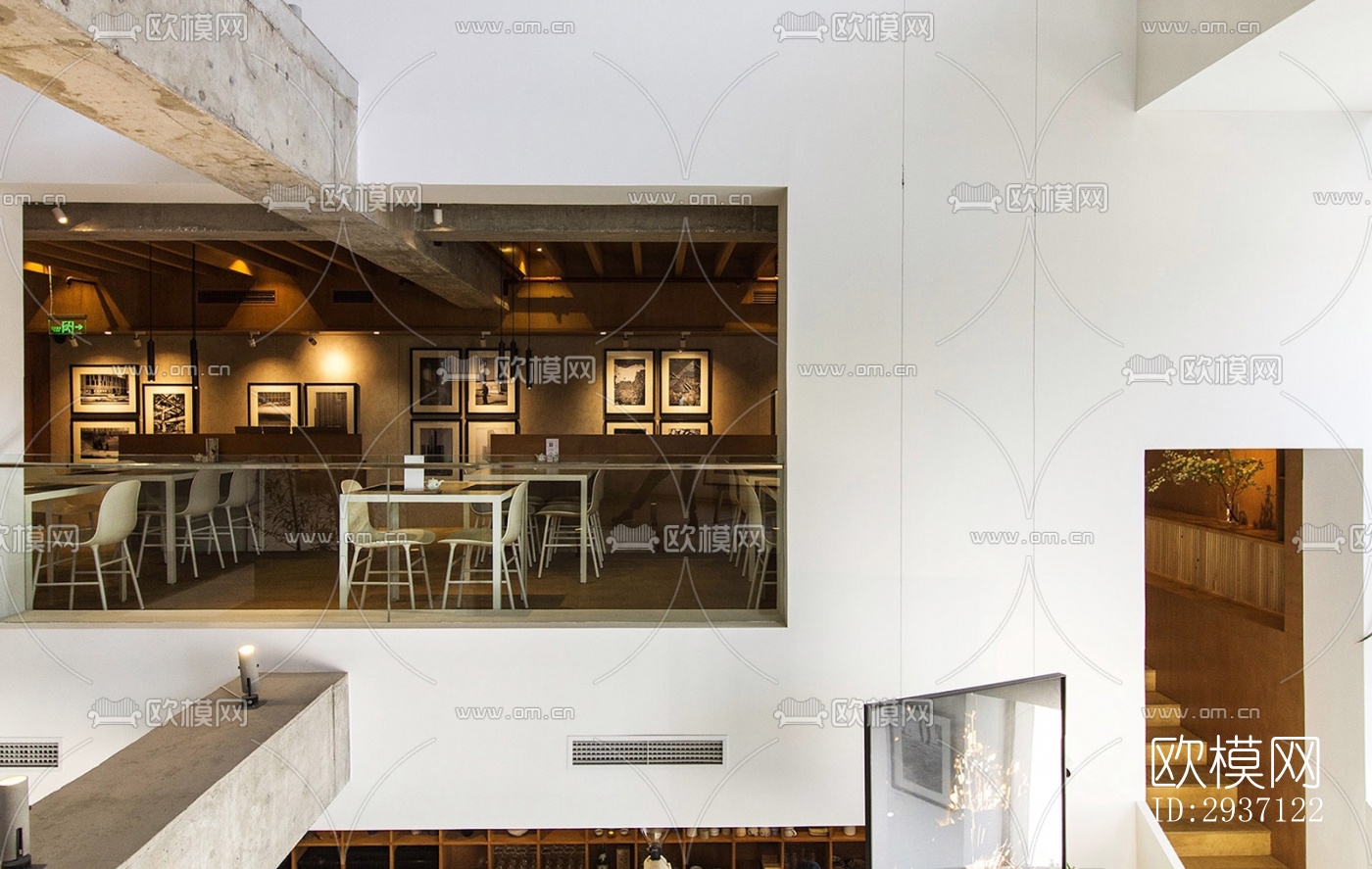 工业风西餐厅效果图下载（渲染图16）