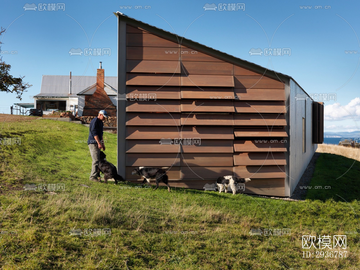 美式居住建筑效果图下载（渲染图17）