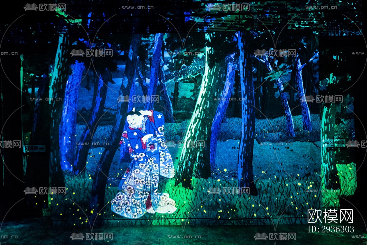 日式美术博物馆效果图下载（渲染图7）