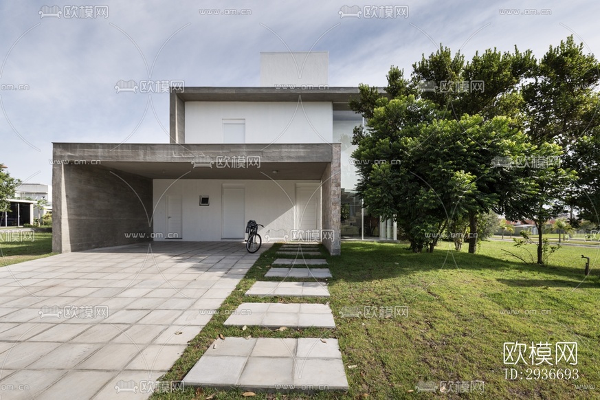 现代居住建筑效果图下载(渲染图15)
