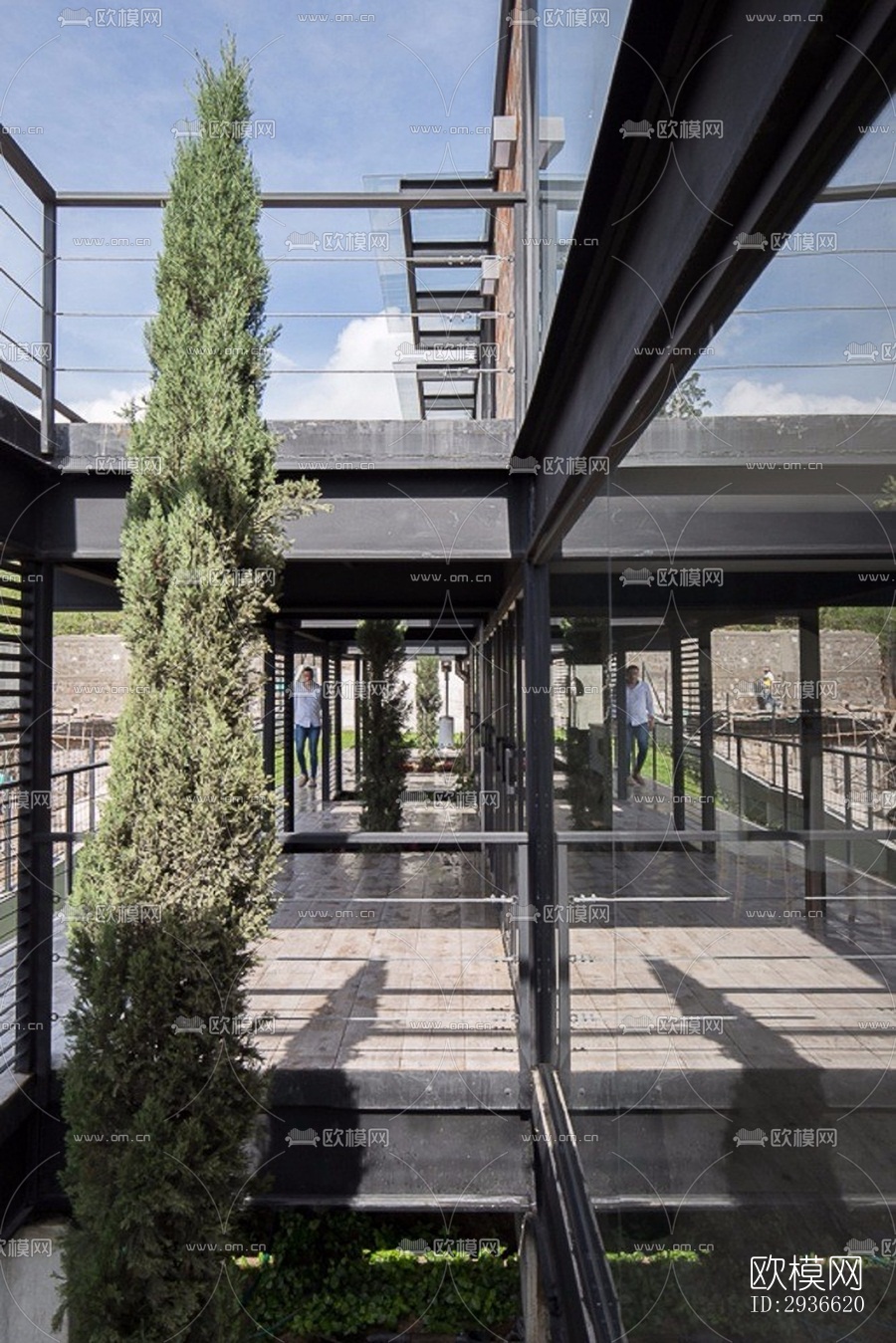 工业风居住建筑效果图下载（渲染图3）