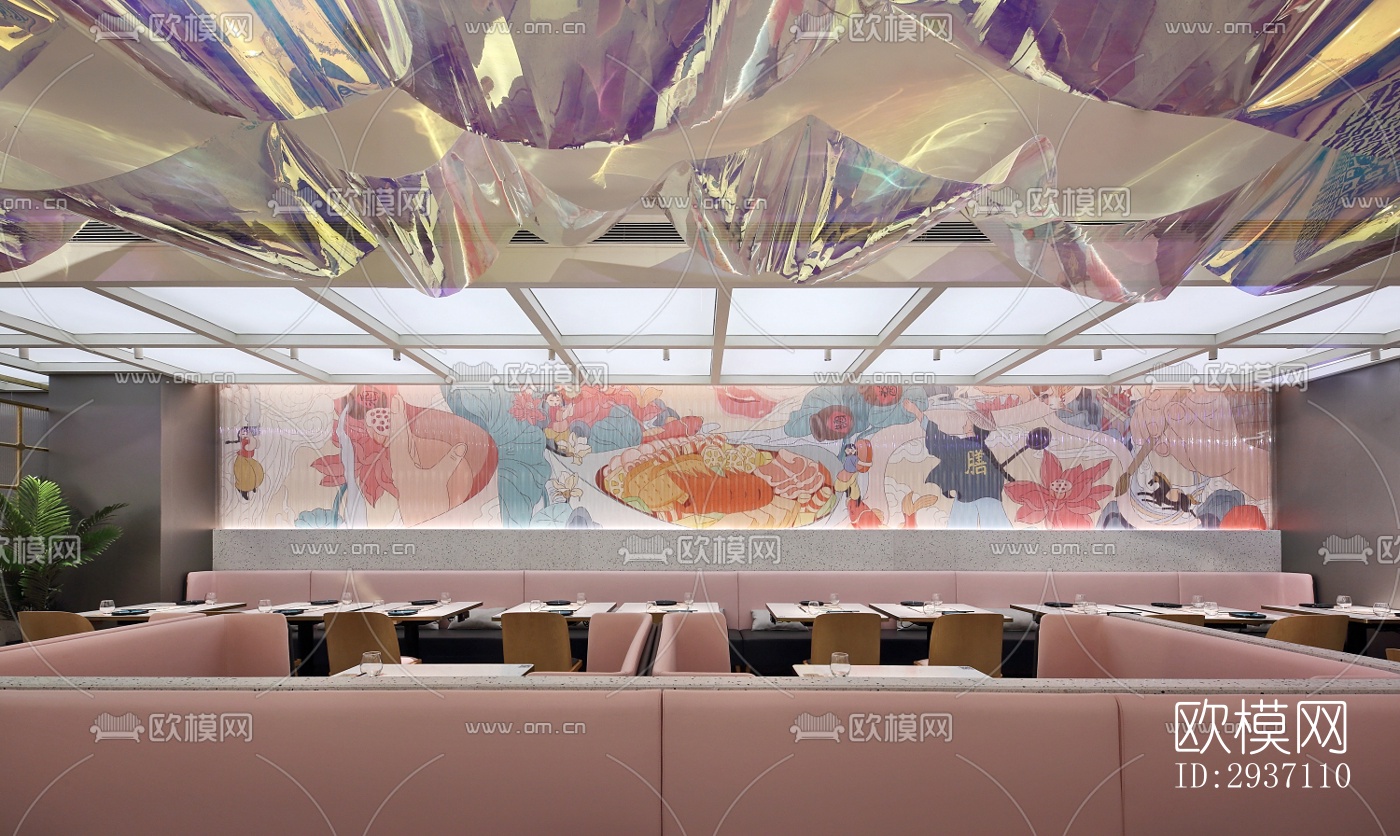 北欧西餐厅效果图下载（渲染图14）