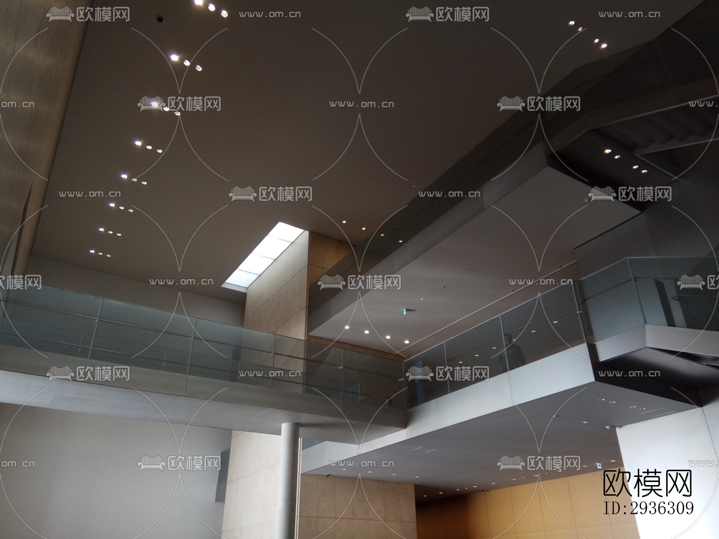 日式美术博物馆效果图下载（渲染图3）