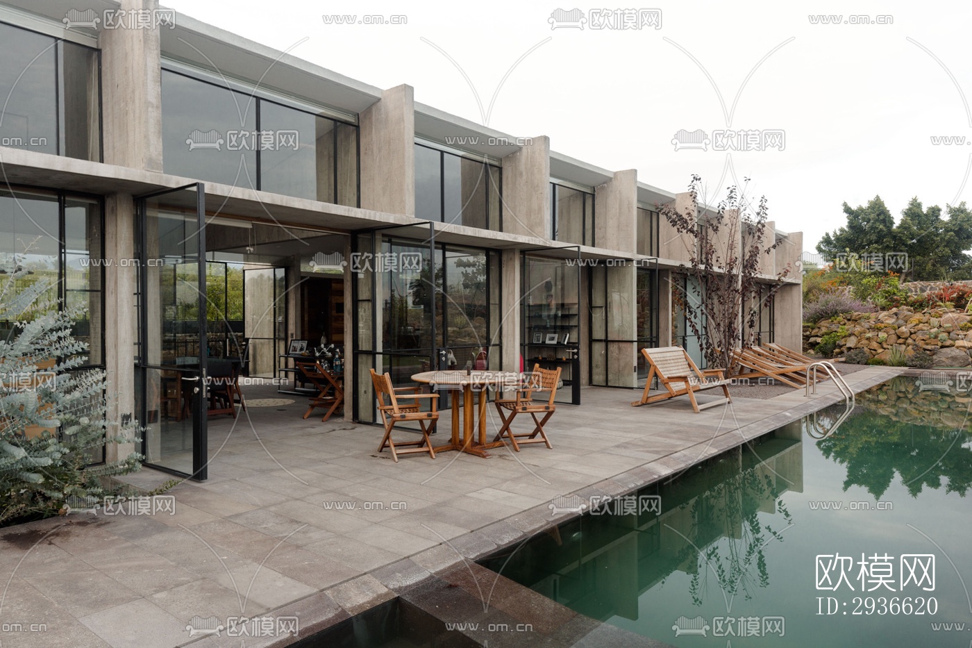 工业风居住建筑效果图下载（渲染图9）