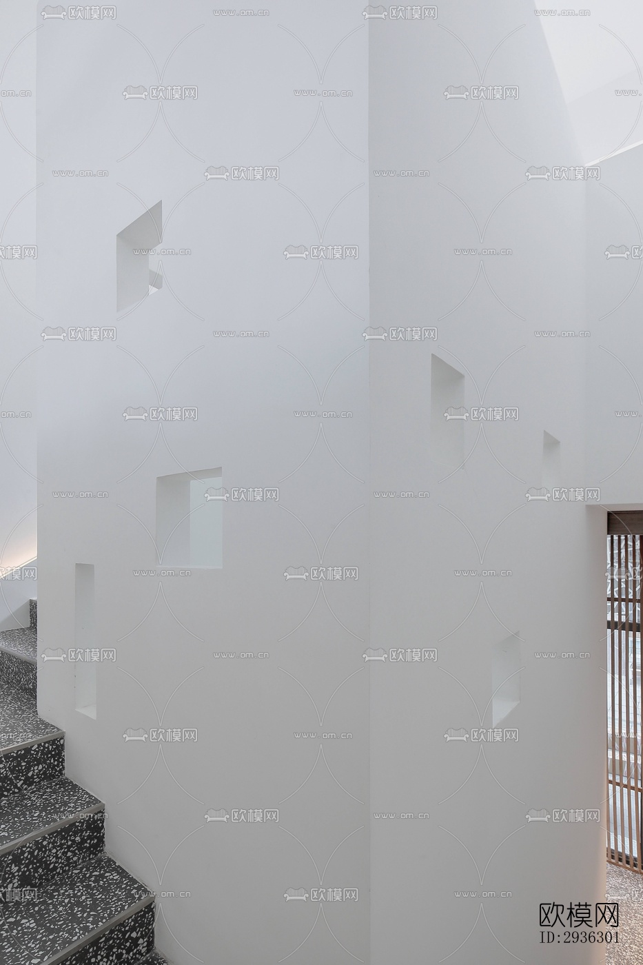 新中式美术博物馆效果图下载（渲染图13）