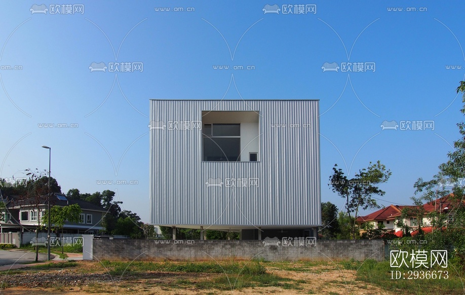 現(xiàn)代居住建筑效果圖下載(渲染圖18)