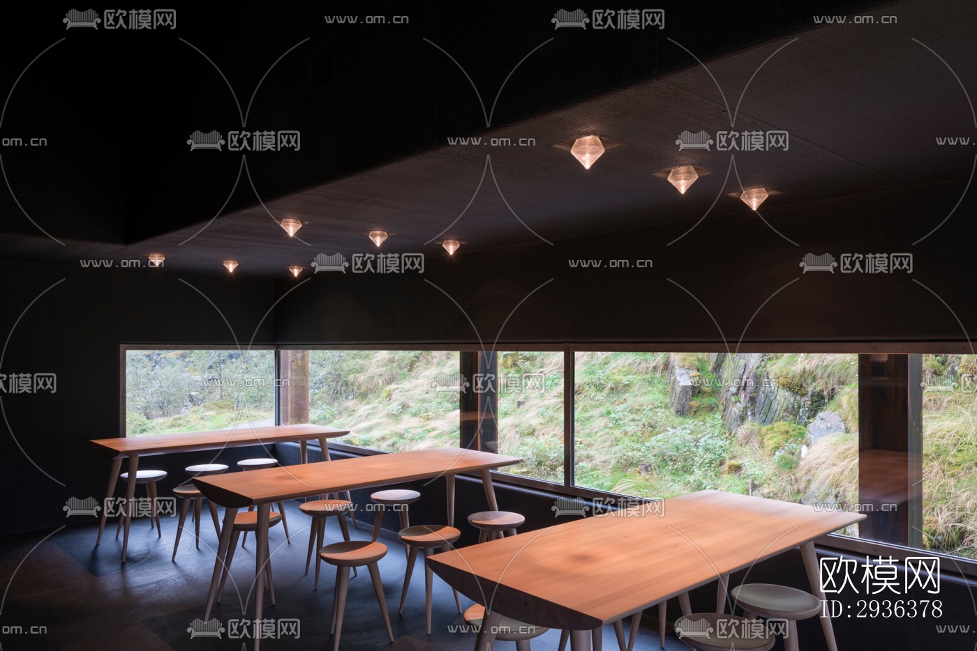 高级灰美术博物馆效果图下载（渲染图5）