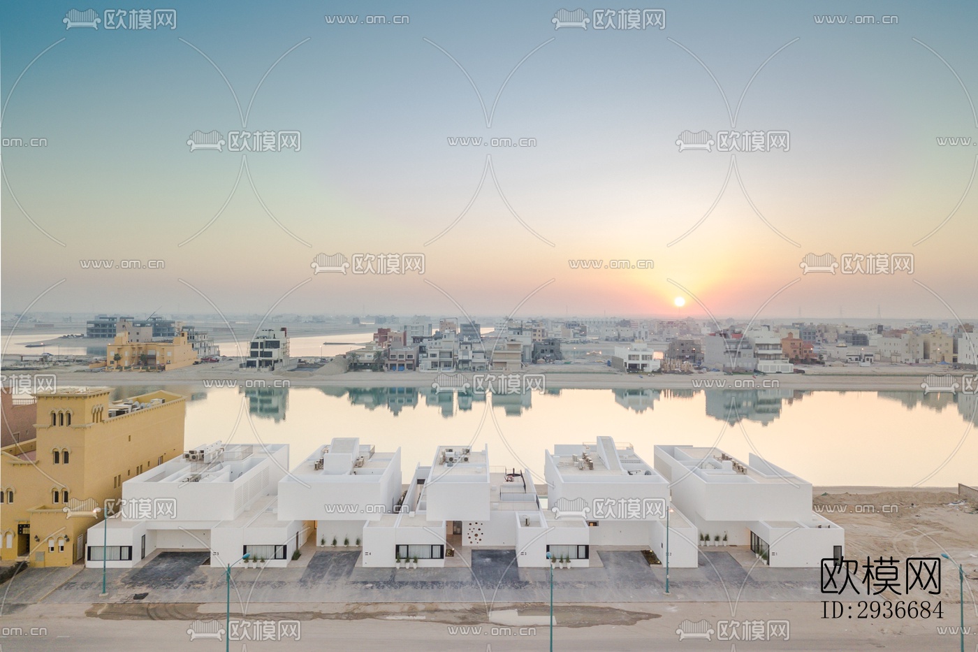 现代居住建筑效果图下载（渲染图1）